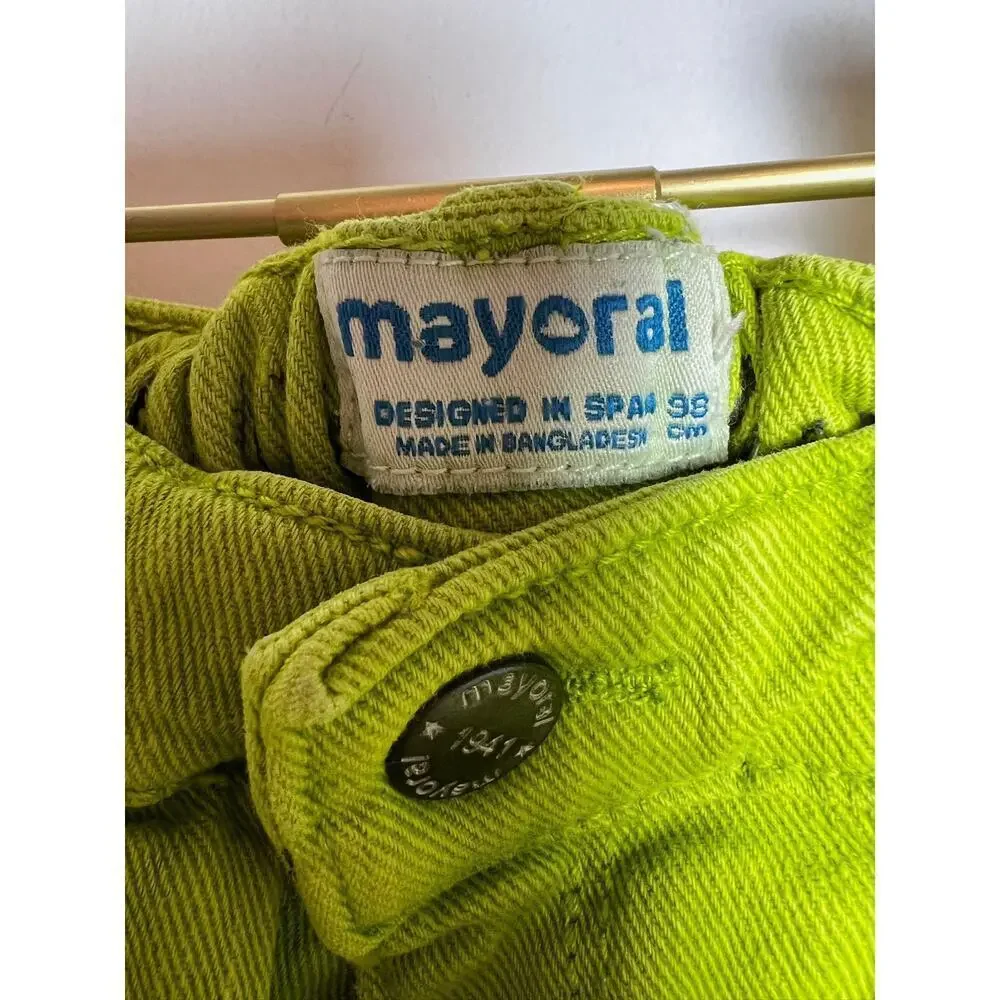 Mayoral green kids pants size 3